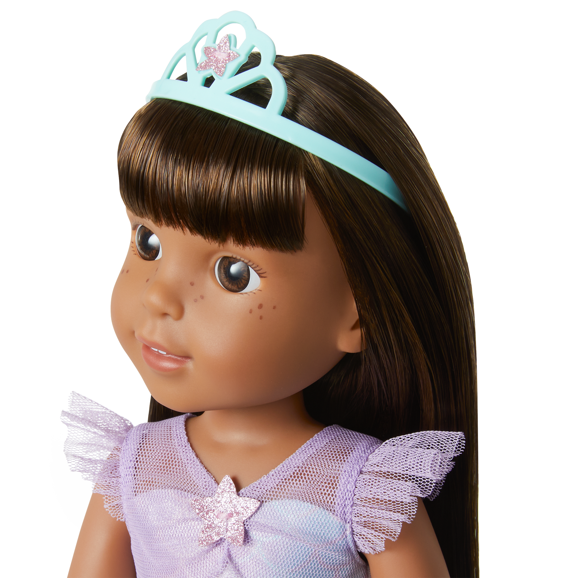 2-in-1 Sparkly Mermaid Outfit for WellieWishers™ Dolls N4