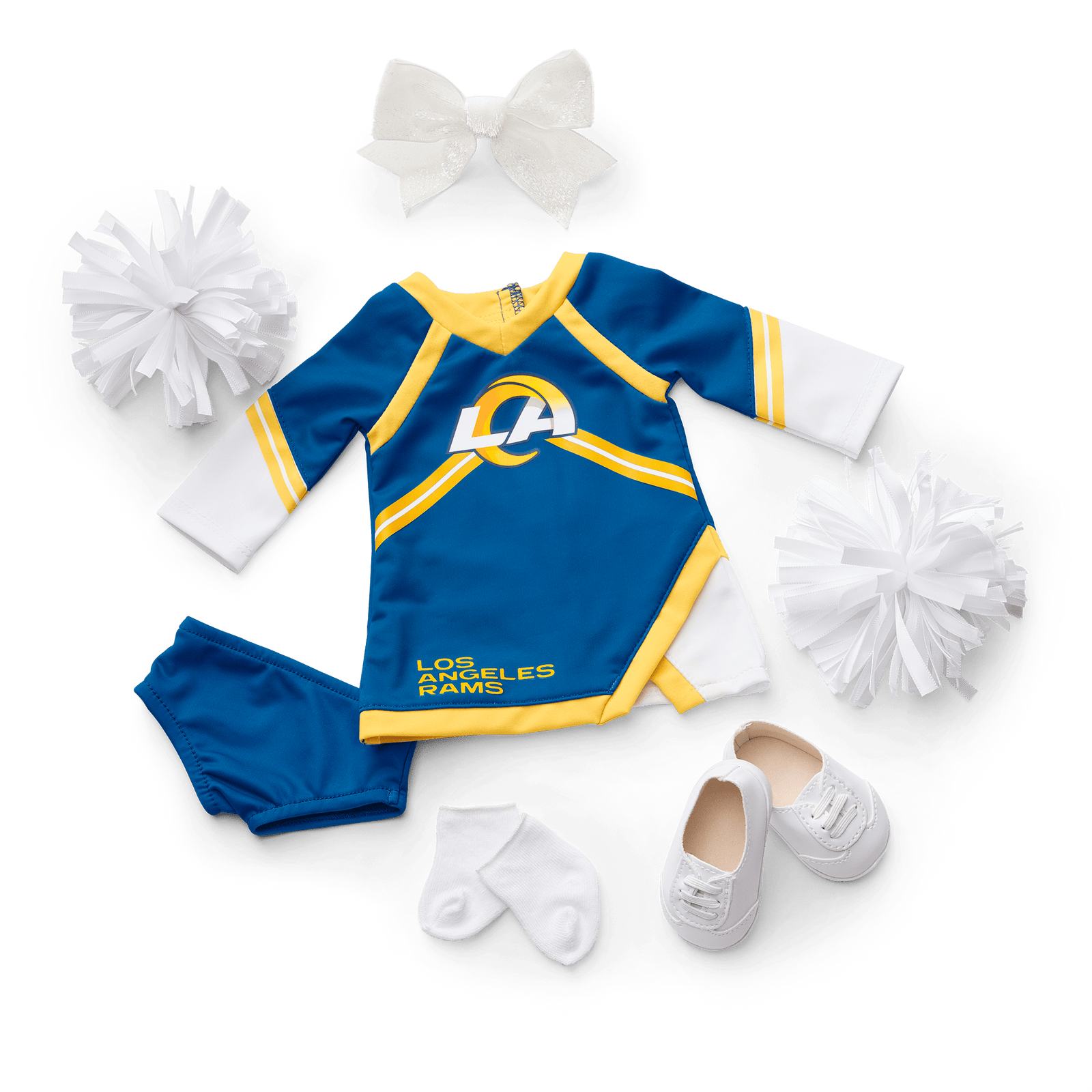 American Girl® x NFL Los Angeles Rams Cheer Uniform for 18-inch Dolls O3