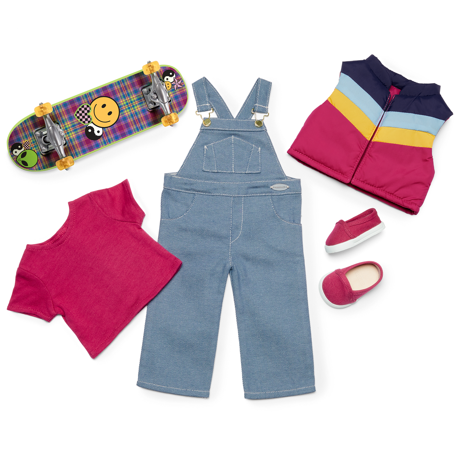 Nicki’s™ Skateboarding Outfit for 18-inch Dolls (Historical Characters) O5