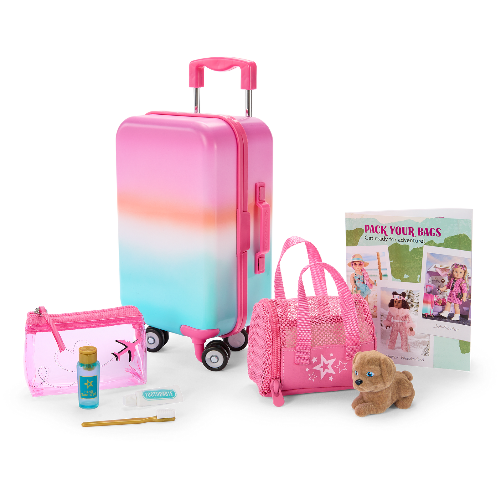 Packed with Fun Luggage Set for 18-inch Dolls M0