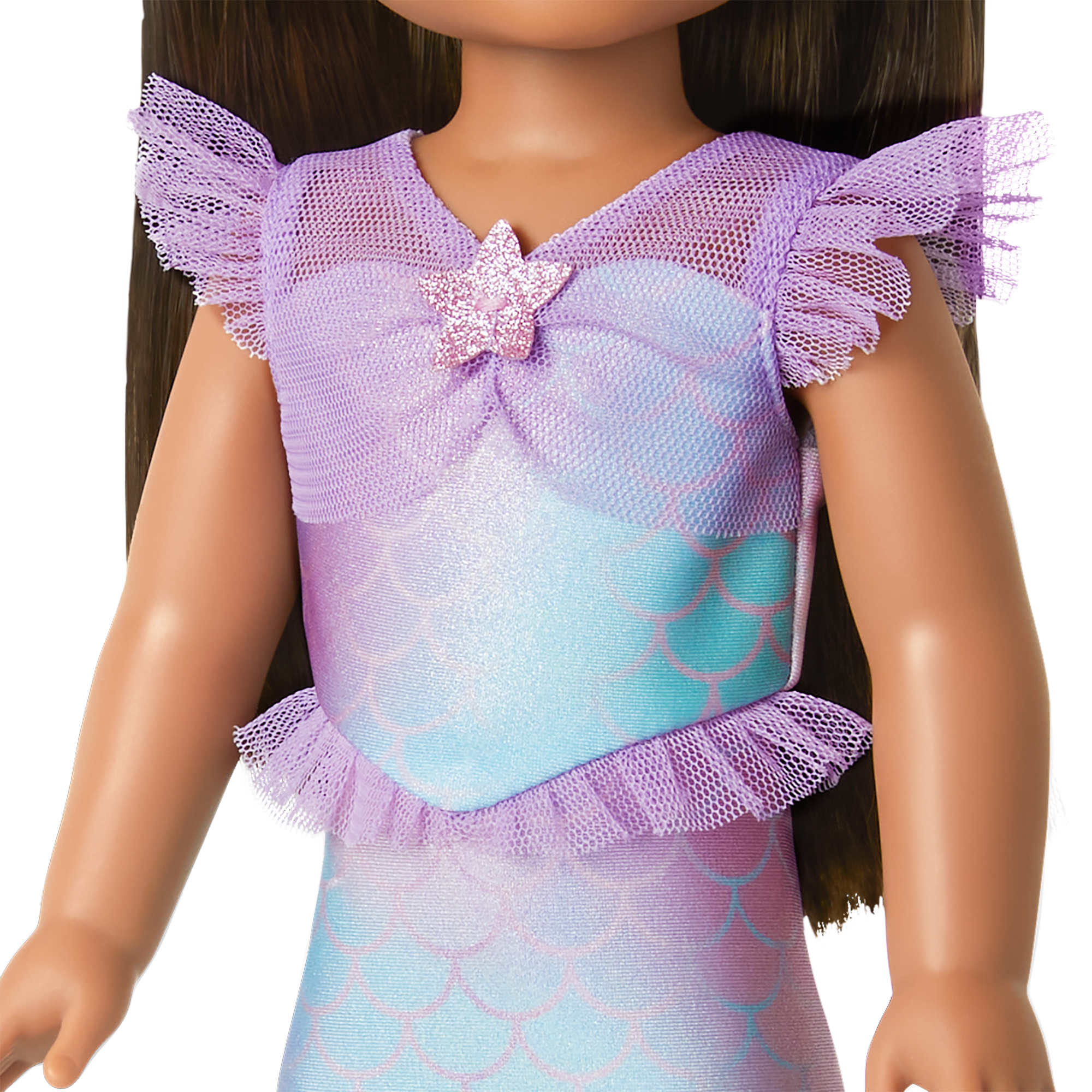 2-in-1 Sparkly Mermaid Outfit for WellieWishers™ Dolls N4