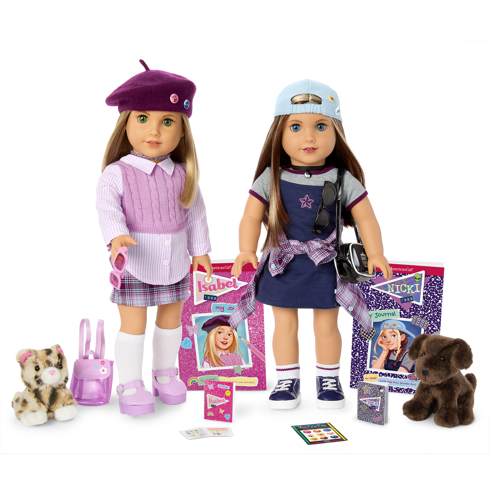 ’90s Twins Isabel™ & Nicki™ Gift Set (Historical Characters) N4