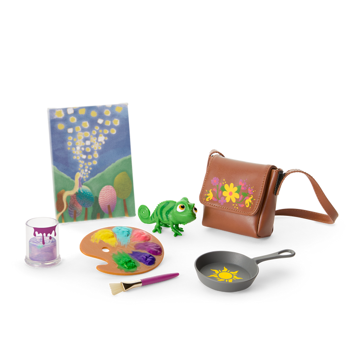 American Girl® Disney Princess Rapunzel Painting Accessories & Pascal for 18-inch Dolls Q6