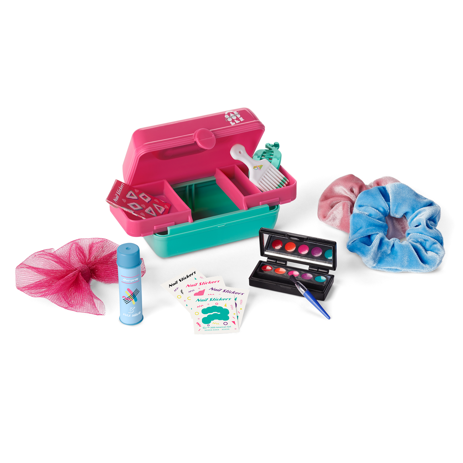 Courtney's™ Caboodles® & Hair Accessories Kit for 18-inch Dolls (Historical Characters) O4