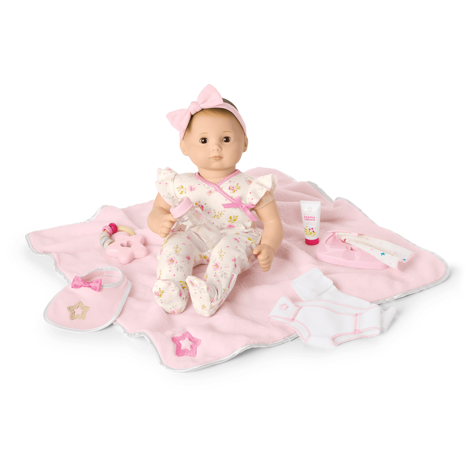Bitty Baby® Doll #2 with brown hair Care & Play Set M5