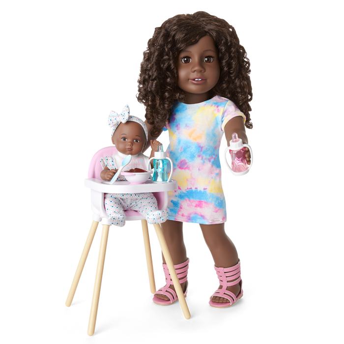 Little Bitty Baby™ Layette & High Chair Set for 7.75-inch Dolls Q8