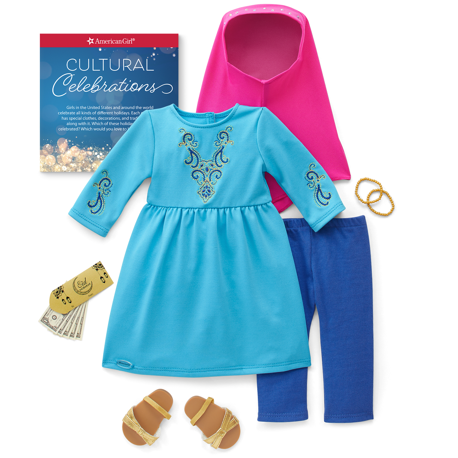 Eid al-Fitr Celebration Outfit for 18-inch Dolls M5