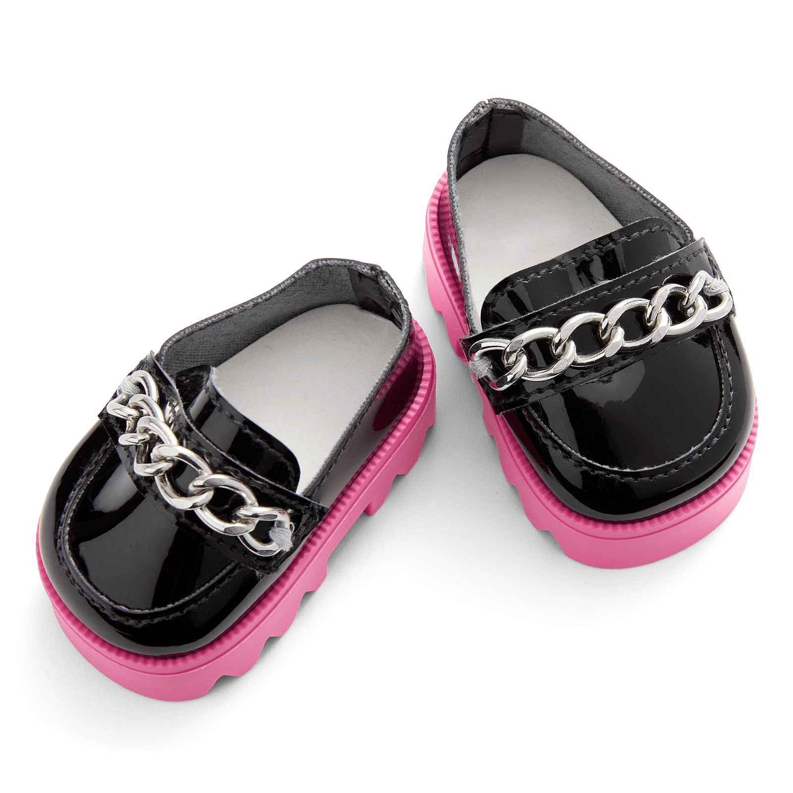 Fuchsia Flair Platform Loafers for 18-inch Dolls N9