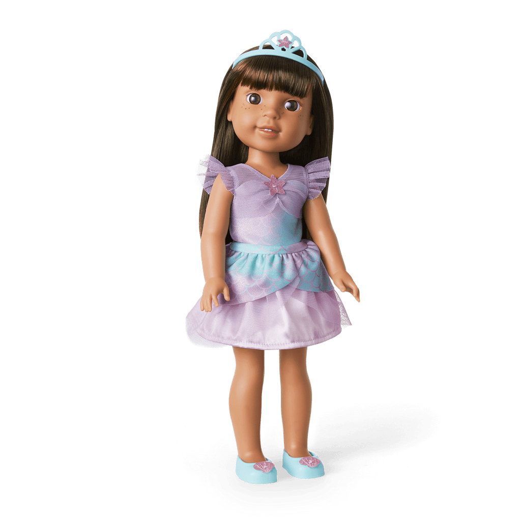 2-in-1 Sparkly Mermaid Outfit for WellieWishers™ Dolls N4