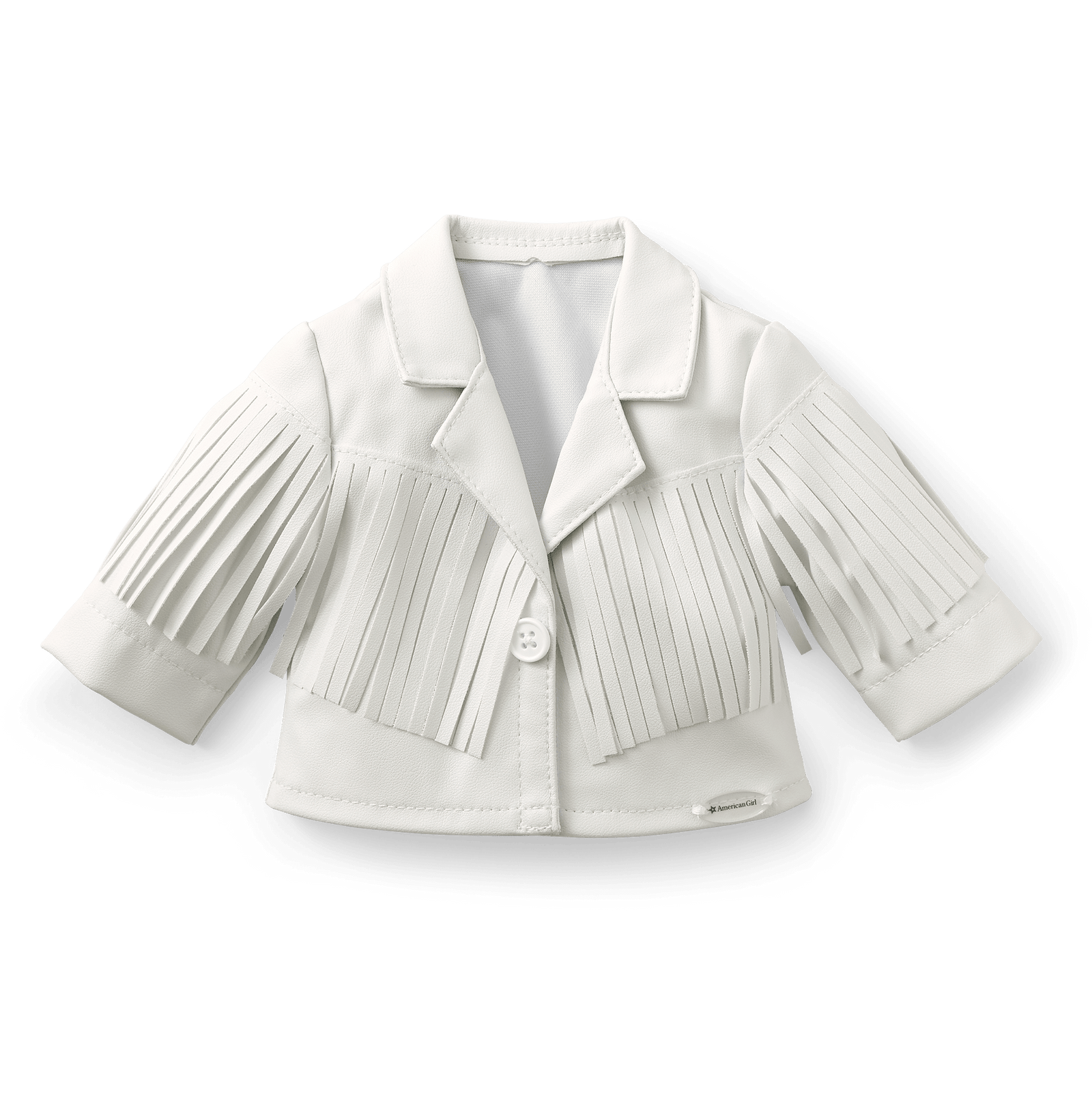 Courtney’s™ White Fringe Jacket for 18-inch Dolls (Historical Characters) R8