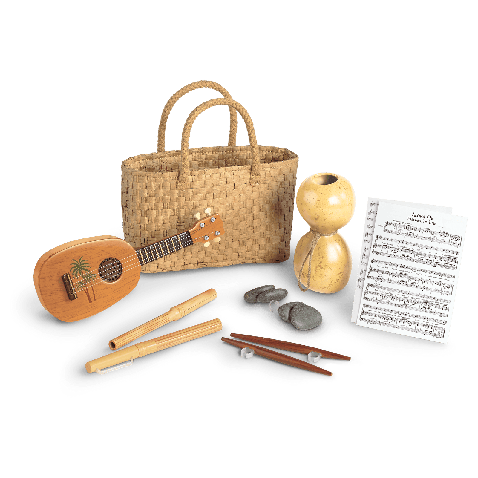 Nanea's Hula Implements for 18-inch Dolls (Historical Characters) O8