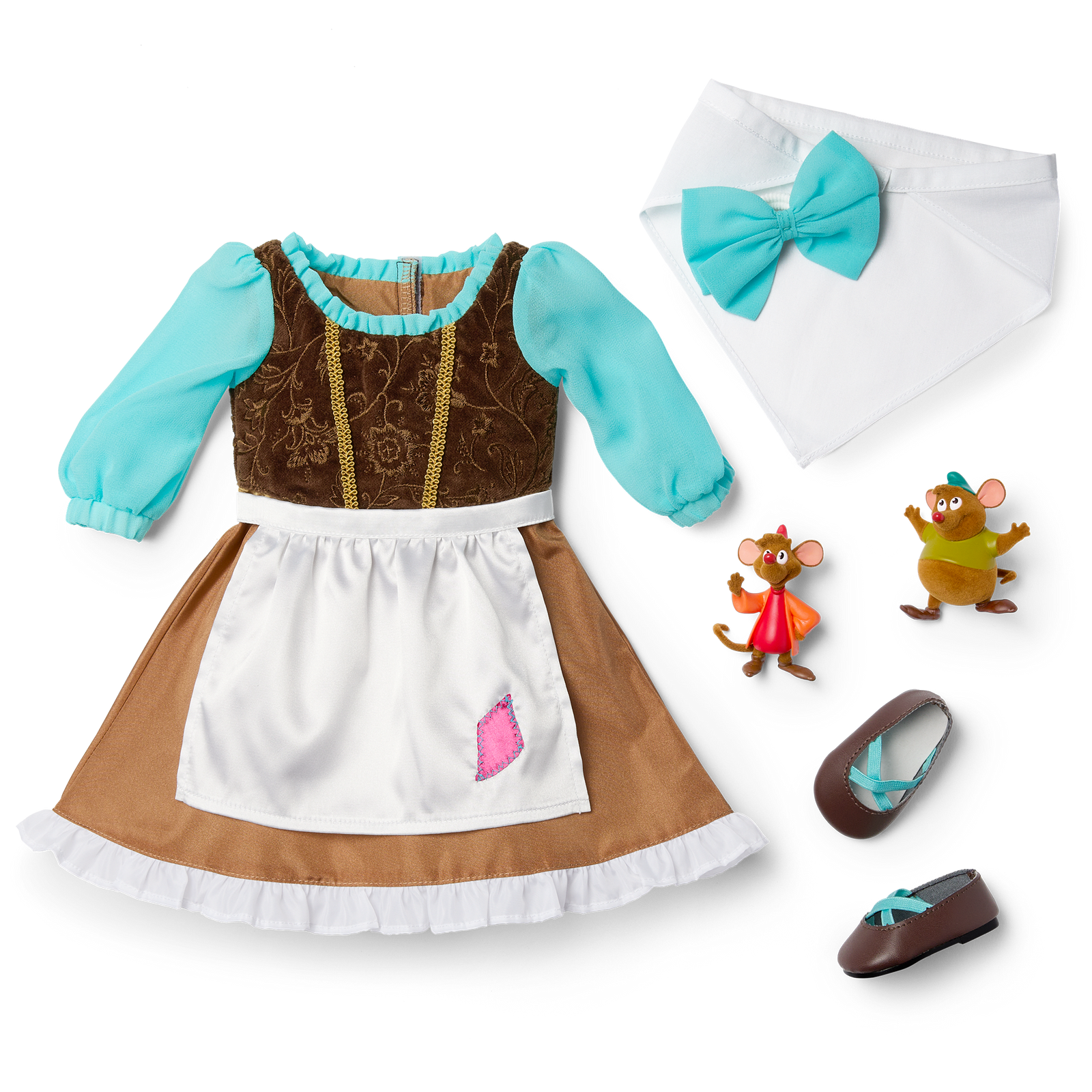 American Girl® Disney Princess Cinderella Day Dress, Friends & Accessories for 18-inch Dolls O2