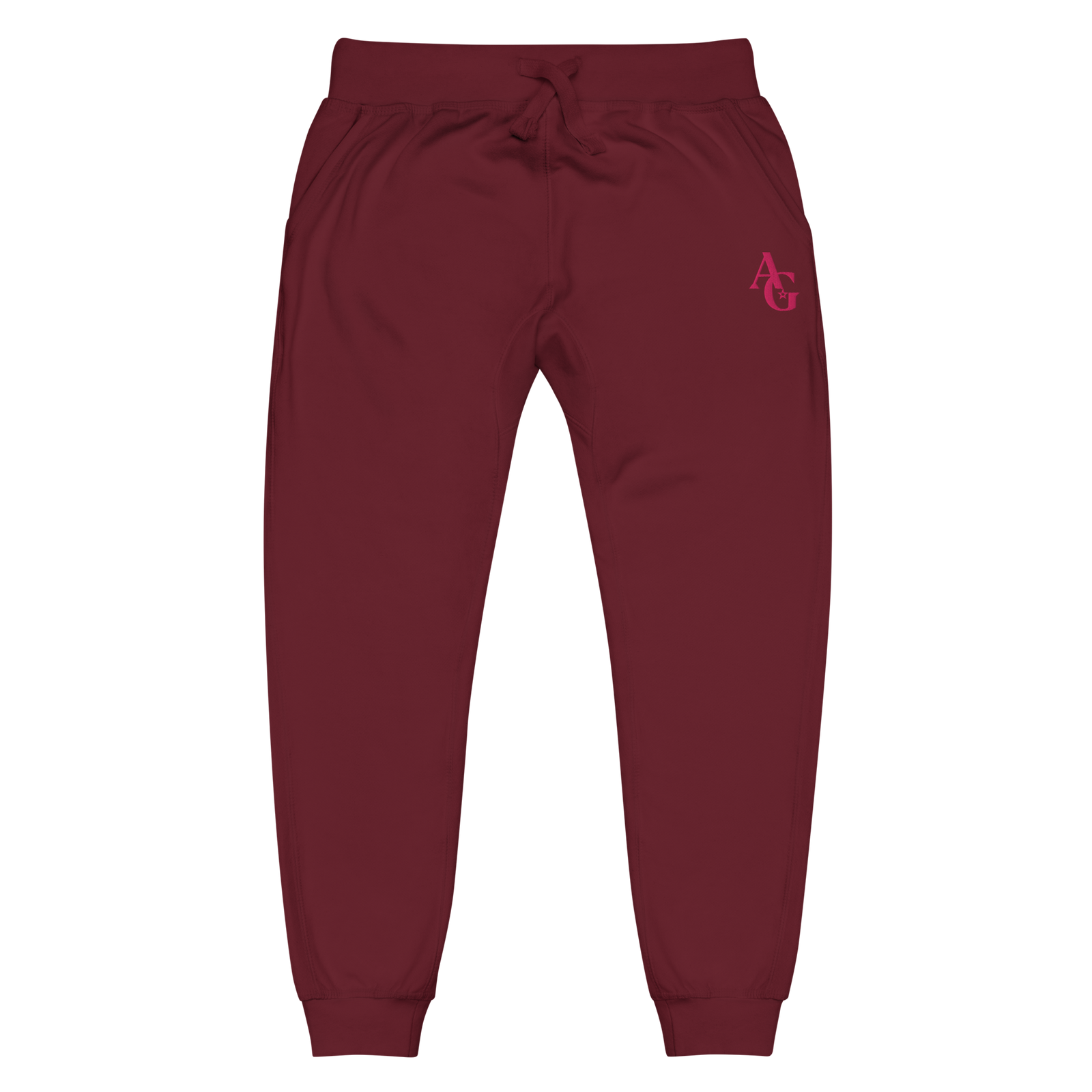 American Girl® Burgundy Fleece Sweatpants for Adults R1