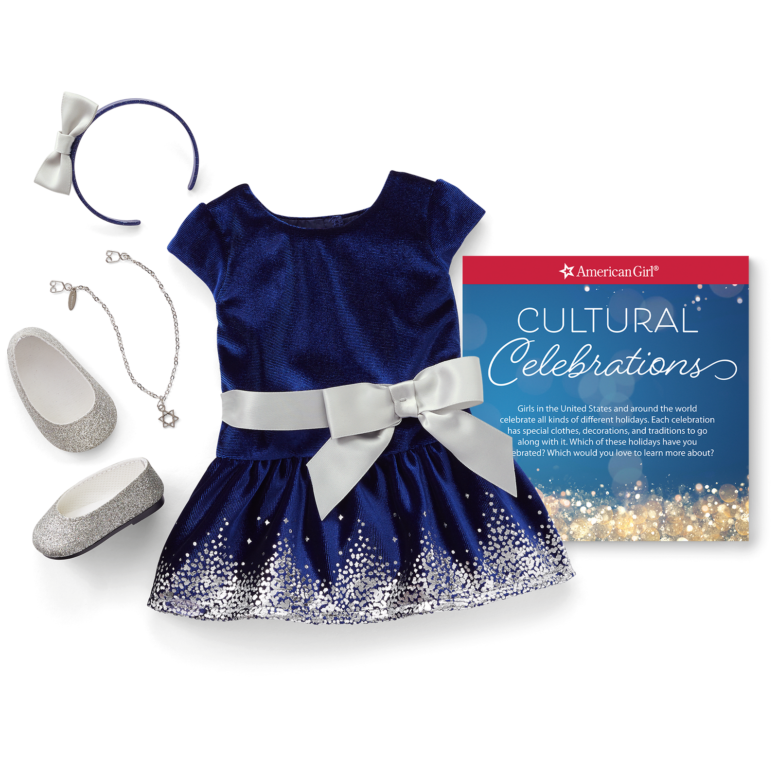 Hanukkah Celebration Outfit for 18-inch Dolls N0