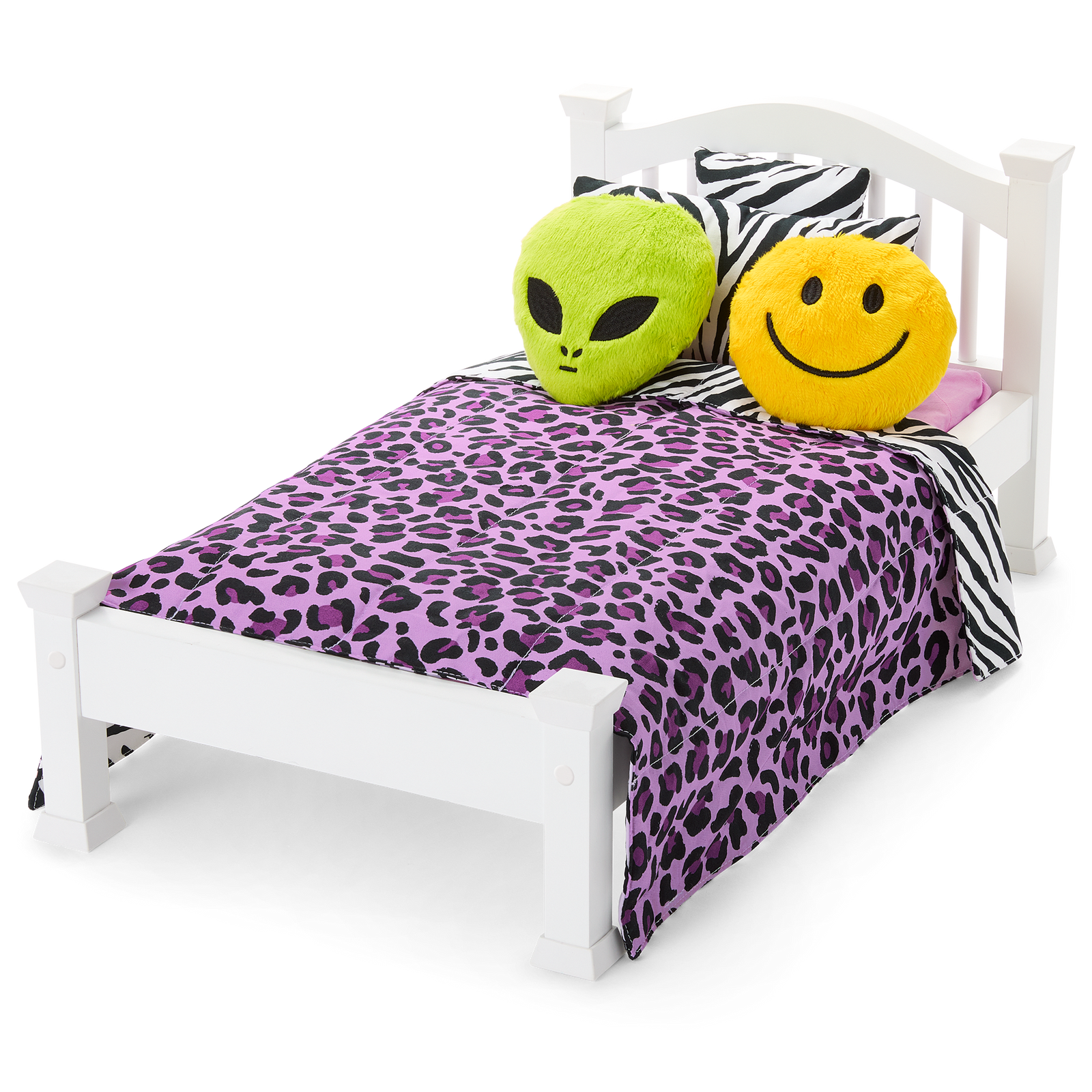 Nicki’s™ Bed & Animal-Print Bedding Set for 18-inch Dolls (Historical Characters) P6
