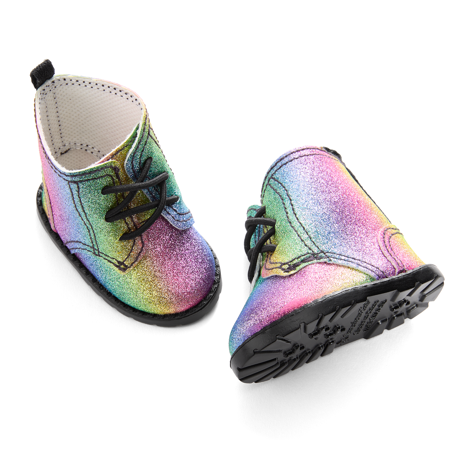 Glittery Rainbow Boots for 18-inch Dolls R6