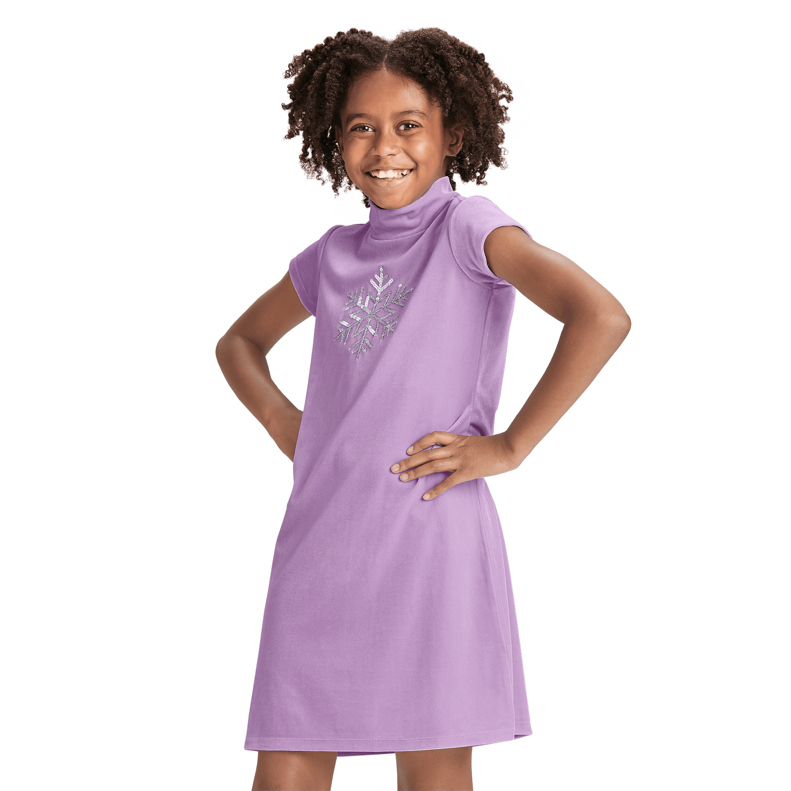 Soft as Snow Dress for Girls N9