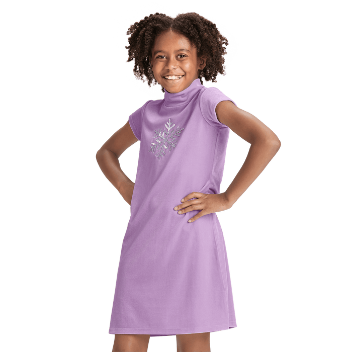 Soft as Snow Dress for Girls N9