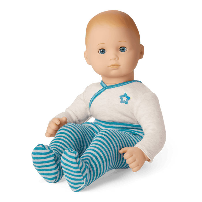 Bitty Baby® Doll #3 with blonde hair in Soft Blue P4