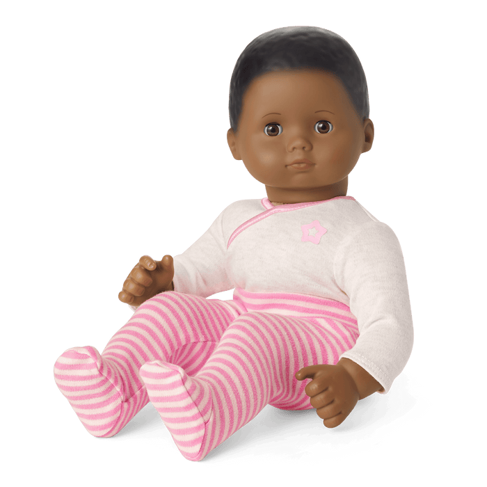 Bitty Baby® Doll #1 with black hair in Pretty Pink R8